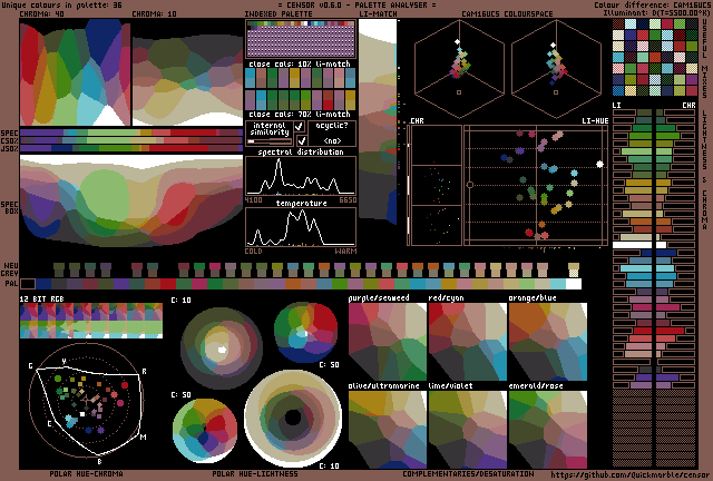 Standard 36 Colors Palette